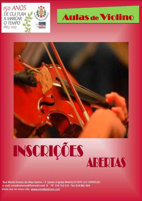 Cartaz Aulas de Violino