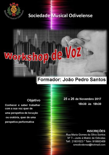 Workshop de Voz - 25 e 26 de Novembro