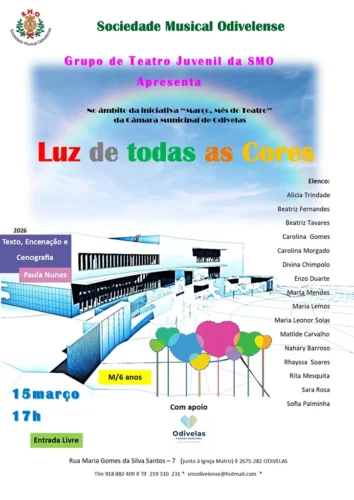 Peça Teatro Luz de Todas as Cores