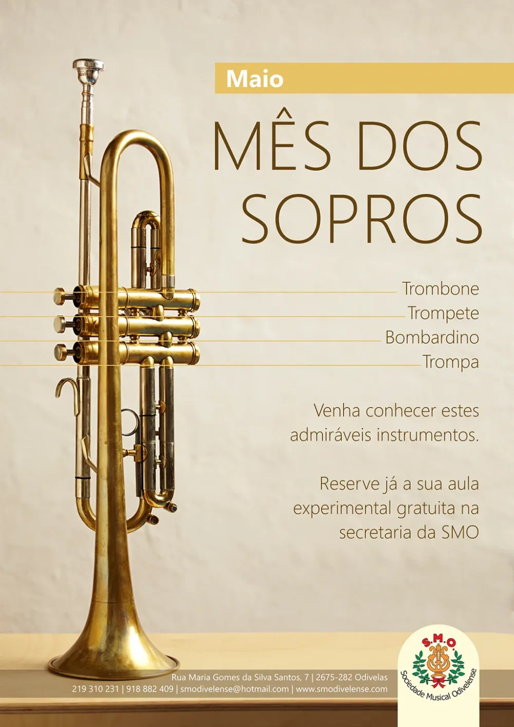 🎵 Maio - mês dos sopros